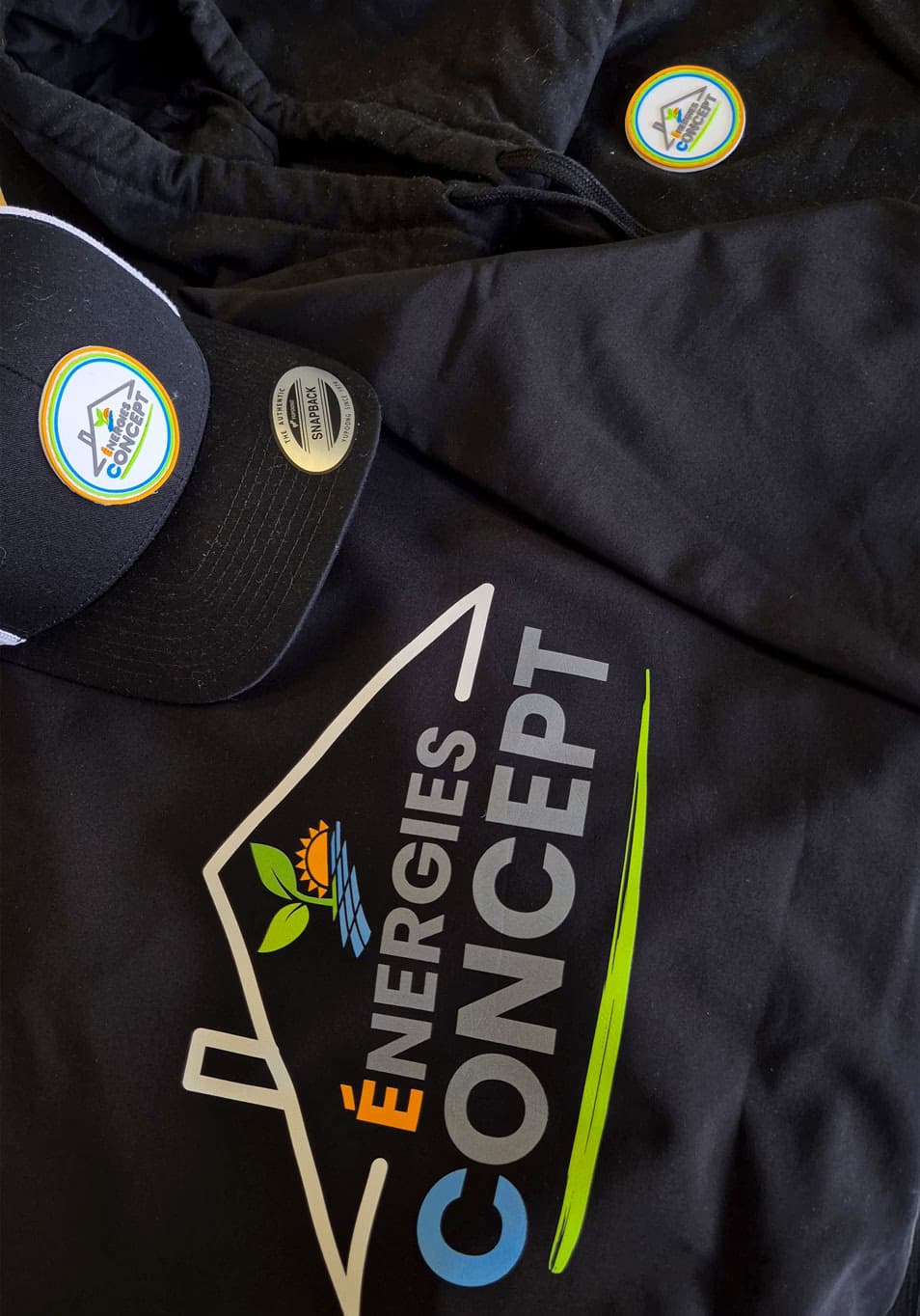 Vêtement de travail marqué et personnalisé